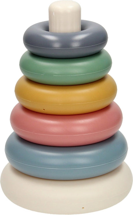 Cavallino Toys Stack Anneaux Couleurs pastel, 7dlg.