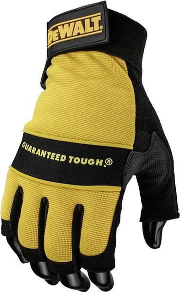 Gants de travail performants Dewalt dpg23 - cuir synthétique - sans doigts