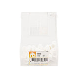 Écrou à capuchon m6 pot en plastique blanc 50 pcs.