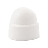 Écrou à capuchon m6 pot en plastique blanc 50 pcs.