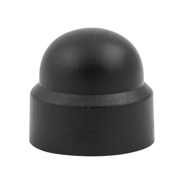 Écrou à capuchon m8 pot en plastique noir 50 pcs.