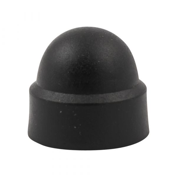 Écrou à capuchon m10 pot en plastique noir 50 pcs.