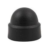 Écrou à capuchon m10 pot en plastique noir 50 pcs.