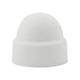Écrou à capuchon m10 pot en plastique blanc 50 pcs.