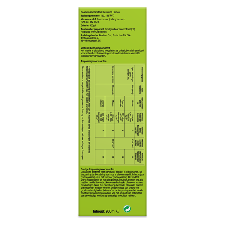 Protège jardin jardin beloukha 900ml