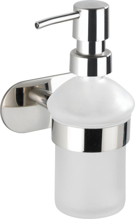 Distributeur de savon Wenko turbo-loc® 200ml orea acier inoxydable brillant - pompe à savon - montage sans perçage - autocollant - garantie 10 ans