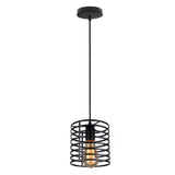 Homestyle pro mk014-b lampe suspendue industrielle 16x19 cm métal noir