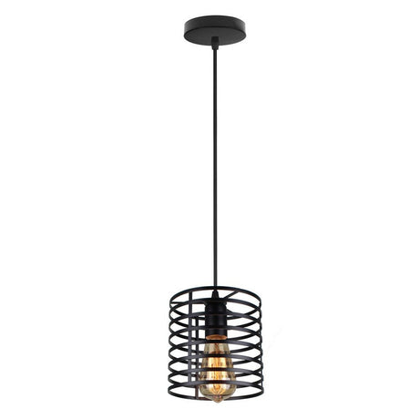 Homestyle pro mk014-b lampe suspendue industrielle 16x19 cm métal noir