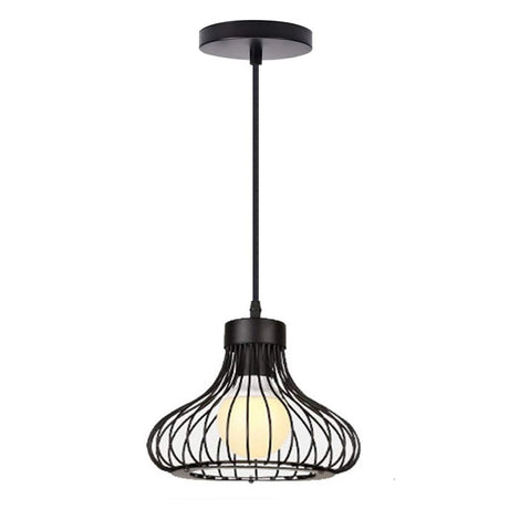 Homestyle pro mk013-b lampe suspendue industrielle 23x20 cm métal noir
