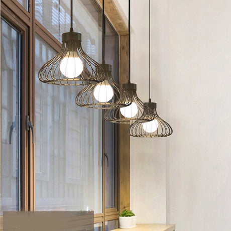 Homestyle pro mk013-b lampe suspendue industrielle 23x20 cm métal noir