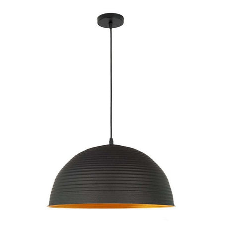 Homestyle pro mk101-gb lampe suspendue industrielle 42x22 cm métal doré noir
