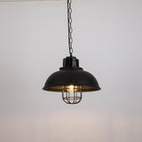 Homestyle pro mk107-bb lampe suspendue industrielle 33x26 cm métal noir