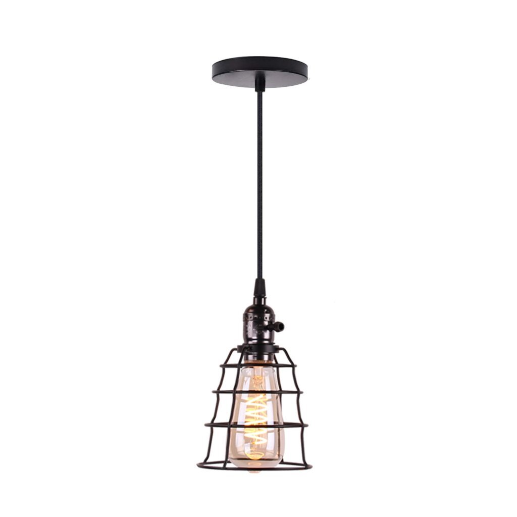 Homestyle Pro Homestyle MK005-B Industriële Hanglamp 12x20 cm Zwart Metaal