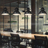 Homestyle pro mk102-wb lampe suspendue industrielle 32x35 cm métal noir et blanc