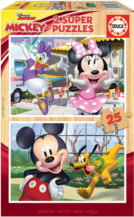 Educa - puzzle - 2 x 25 pièces - les amis de Mickey
