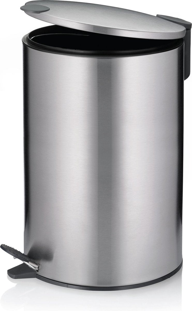 Kela poubelle à pédale, 12 l, argent - | mat