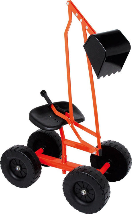 Petit pied - excavateur avec roues