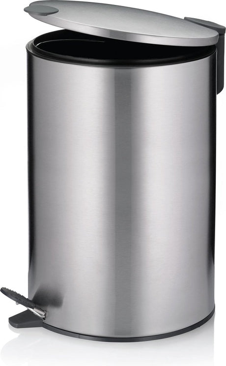 Kela poubelle à pédale, 12 l, argent - | mat