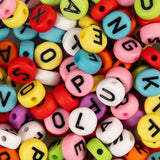 Creativ Company Round Lettre perles de différentes couleurs, 25 grammes