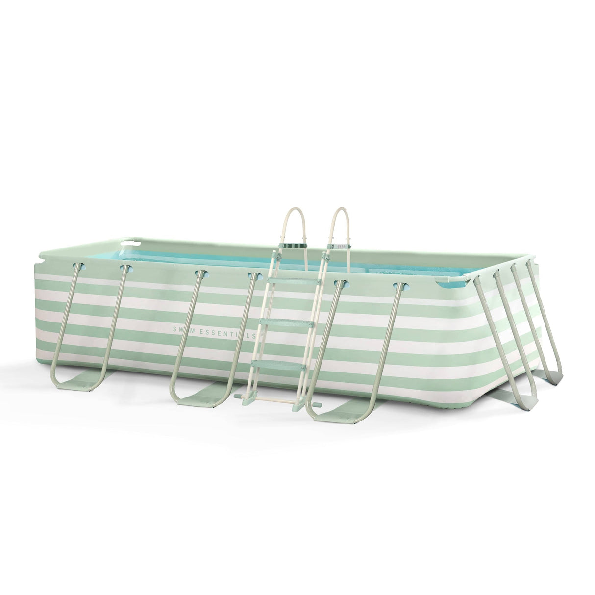 Escalier de piscine plastique vert 107 cm