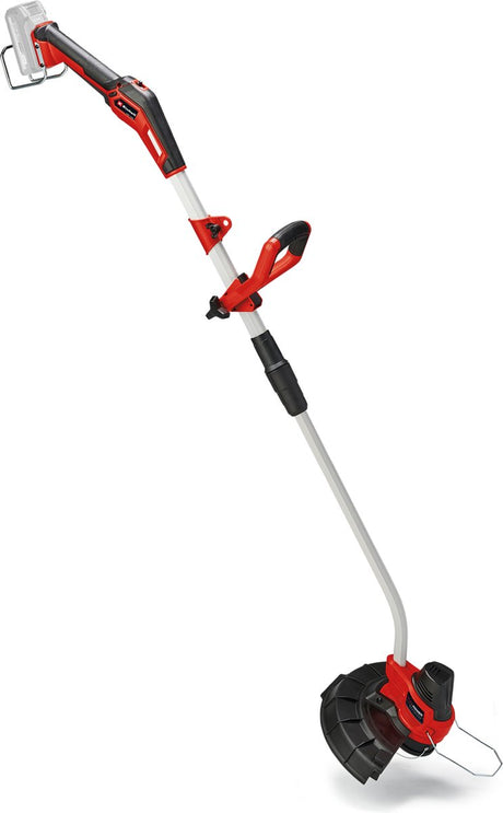 Coupe-herbe à batterie Einhell ge-ct 18 33 li e solo - power x-change - 18 v li-ion - diamètre de coupe : 33 cm - tête de moteur rotative et inclinable - incl. bobine de fil - excl. batterie et chargeur
