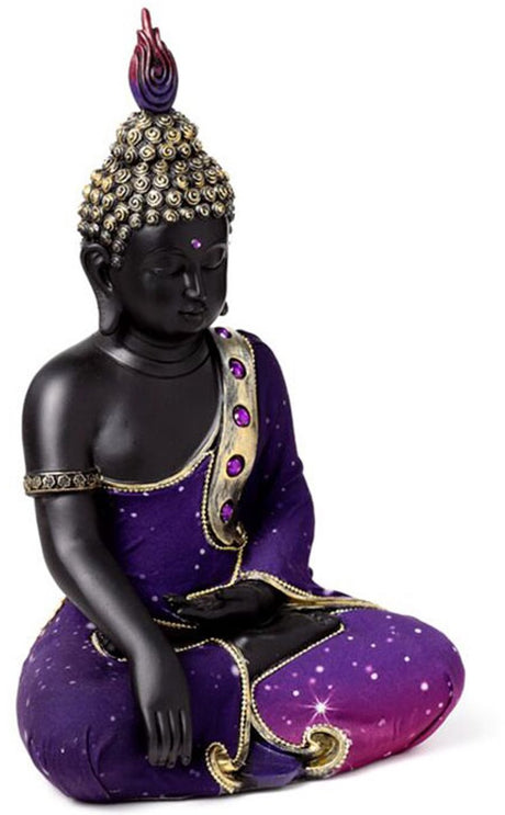 Méditation de rêve de Bouddha thaïlandais noir violet