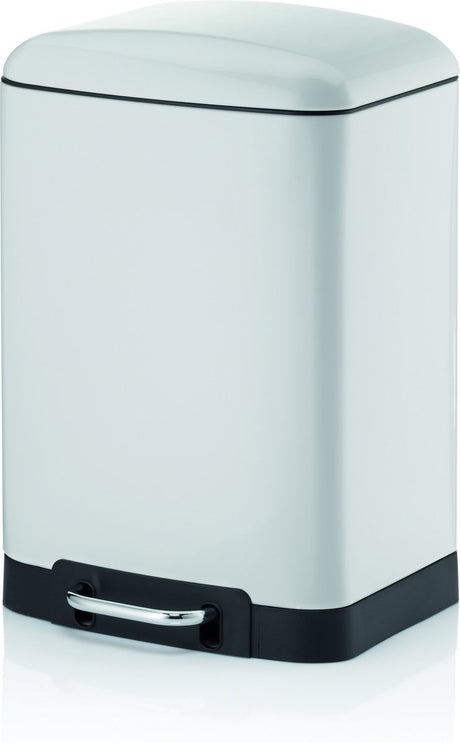 Kela poubelle acier inoxydable blanc, 12 l - | davino
