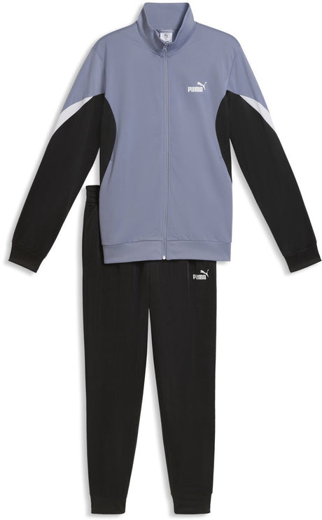 Puma ess block poly suit survêtement unisexe - gris ciel