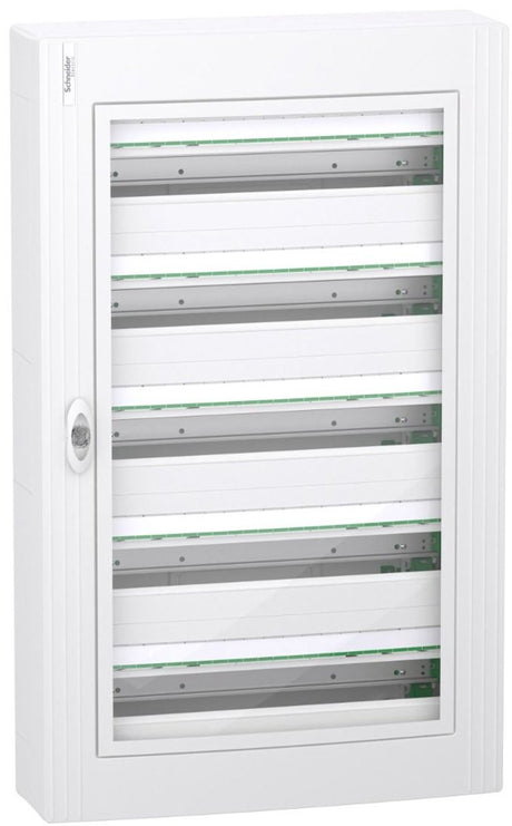 Ensemble prisme Schneider electric boîte à fusibles vide 5 rangées 120 modules avec porte transparente (lvsxm524)