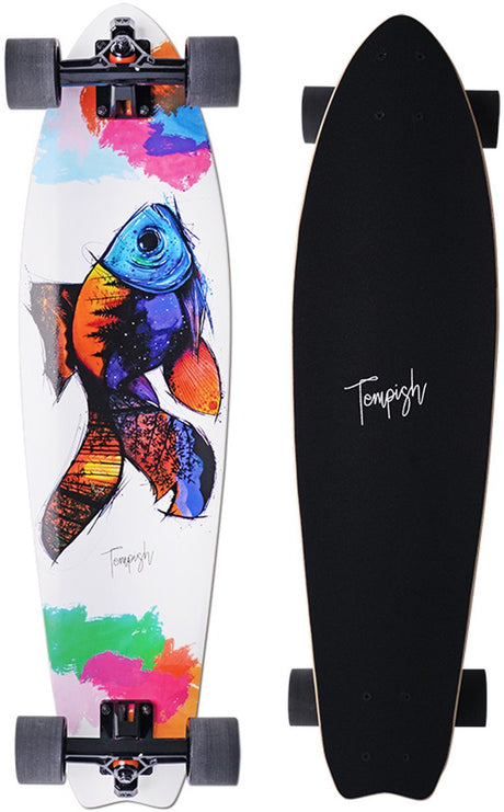 Poisson longboard tempish 82,5 x 21,5 cm blanc noir