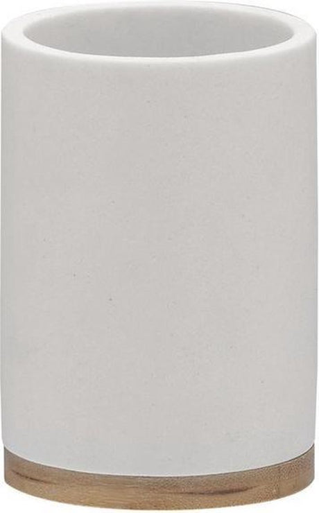 Sealskin grace - tandenborstelbeker vrijstaand - wit