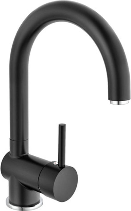 Eisl mitigeur de cuisine futura noir-chrome