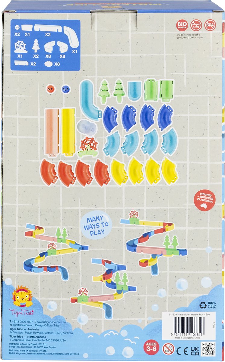 Jouets de bain à piste d'eau en marbre Selecta