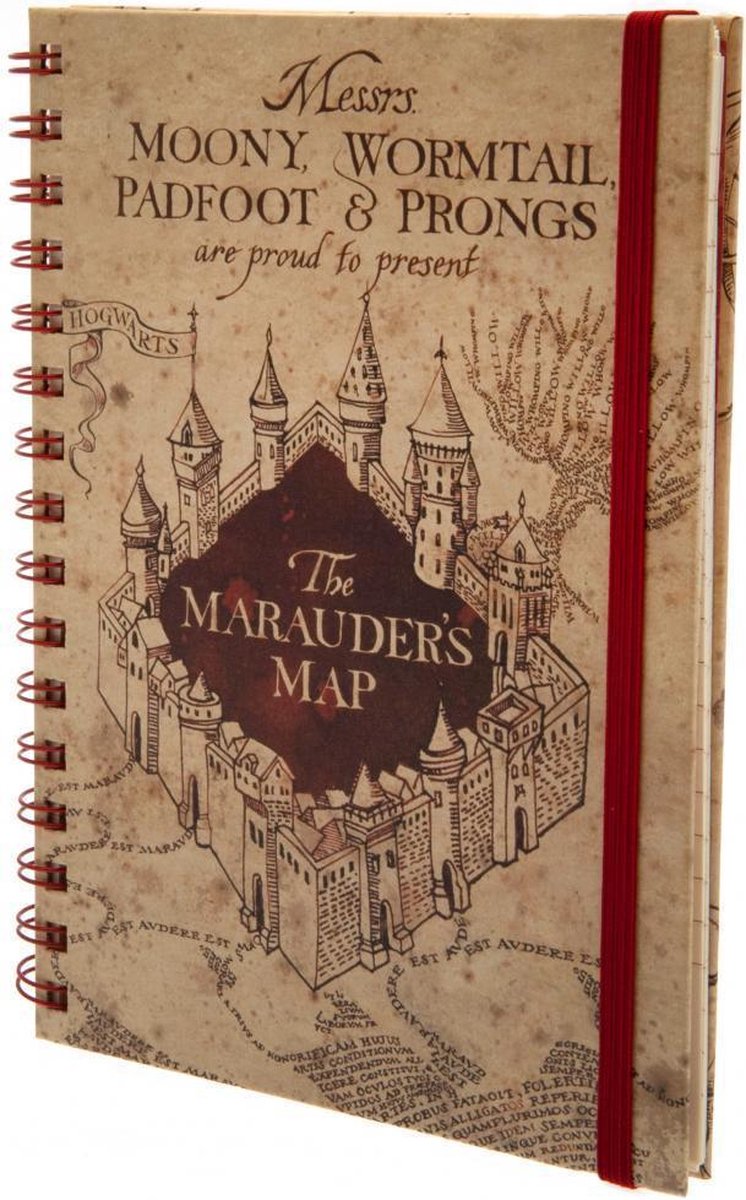 Pyramid international harry potter - la carte des maraudeurs a5 wiro notebook