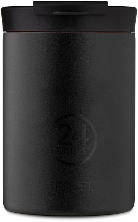 24 bouteilles 24 bouteilles gobelet de voyage smoking noir 350 ml tasse thermos en acier inoxydable durable