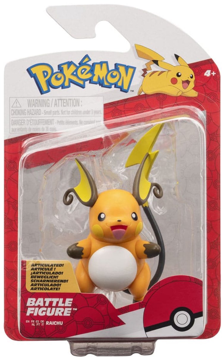 Jazwares Pokémon Battle Figure Raichu figurine articulée 5 cm