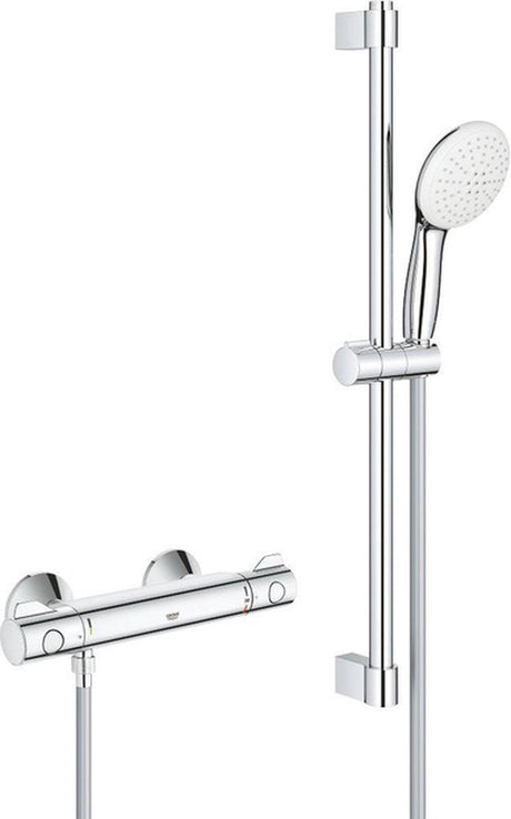 Grohe Grohtherm 800 set confort 150mm avec raccords 60cm chromé