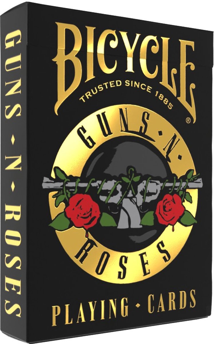 Bicycle guns n' roses - cartes à jouer premium - poker - collection ultimes - à collectionner