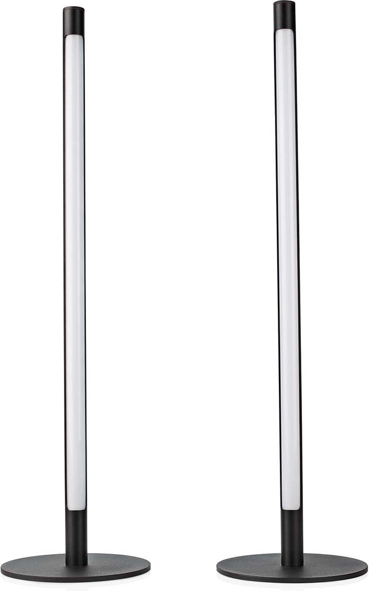 Éclairage d'ambiance Nedis smartlife - wi-fi - tube - 600 lm - rgb blanc chaud à froid - 2700 - 6500 - 36 w - métal - 2 pièces