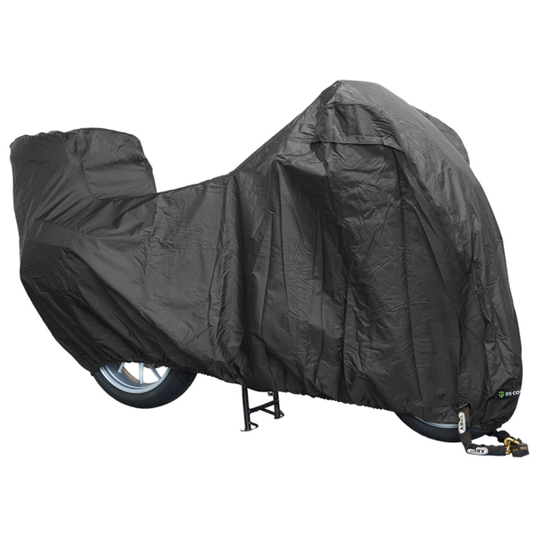 DS couvre la housse de moto alfa topcase - xxlarge - avec fenêtre de plaque d'immatriculation