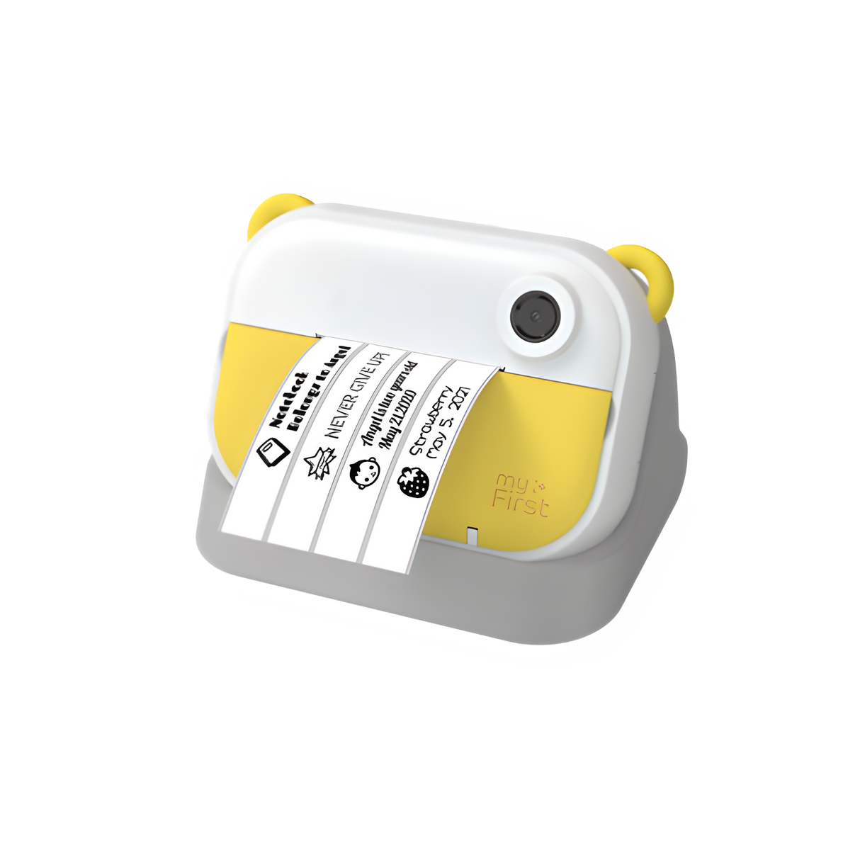 Myfirst camera insta wi jaune + motif de couleur d'autocollant thermique wi gratuit