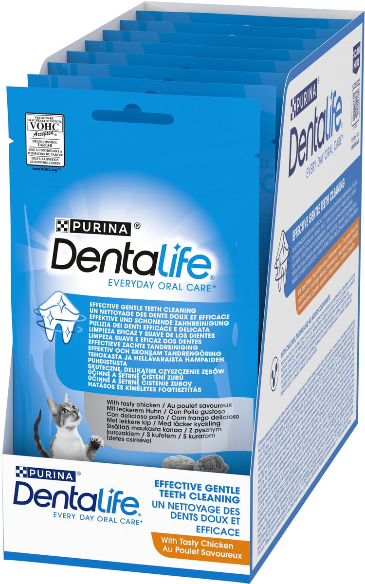 Dentalife Daily Oral Care - Snacks pour chats - Poulet - 8 x 40 g