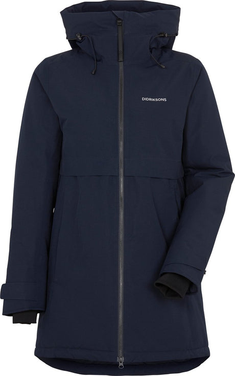 Didriksons veste outdoor femme helle wns parka 6 - bleu nuit foncé