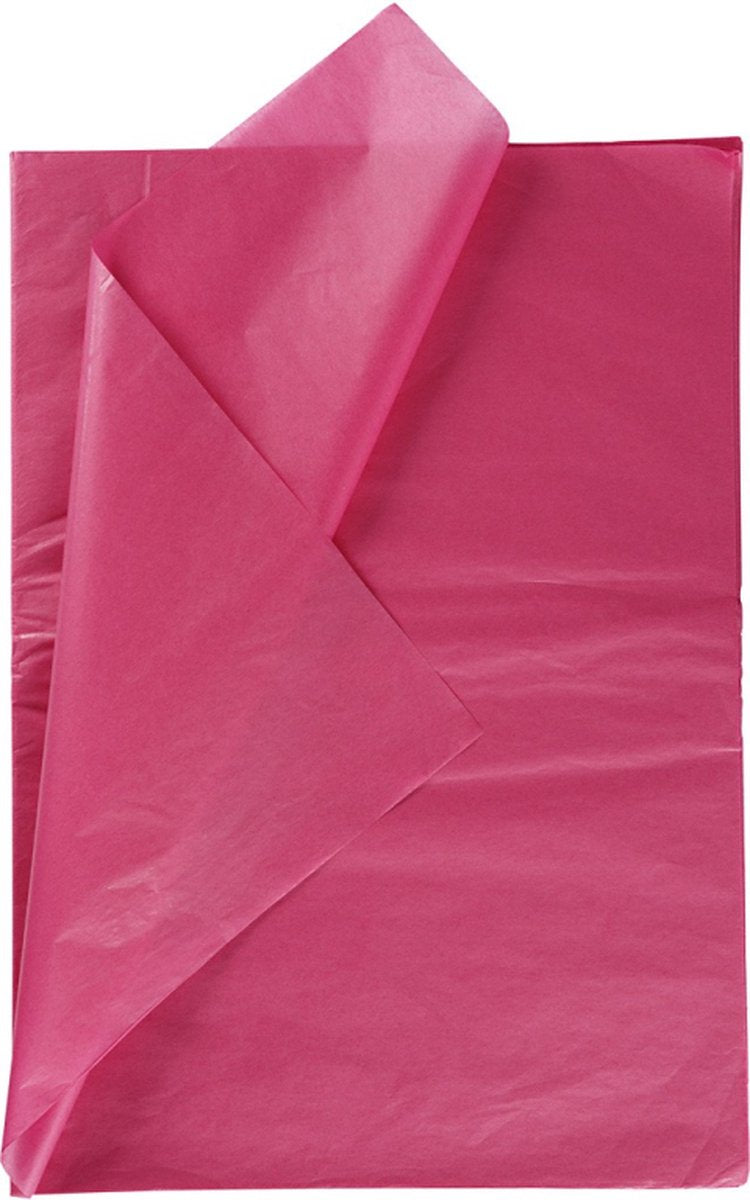 Creativ company cc papier de soie 50x70 cm rose 25 feuilles