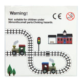 Train en bois avec ruban de route, 8mtr