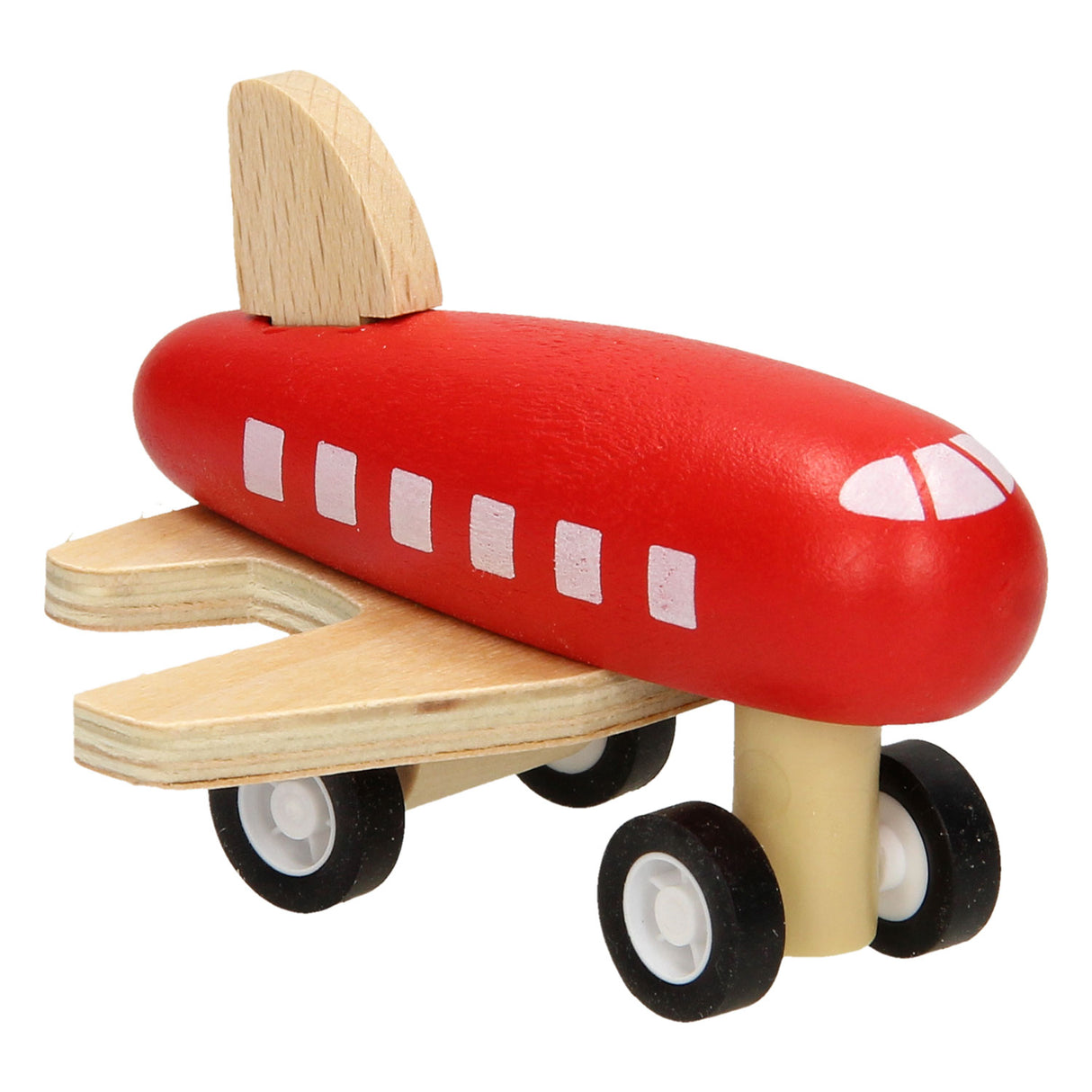 Avión de madera con cinta de carretera, 8mtr