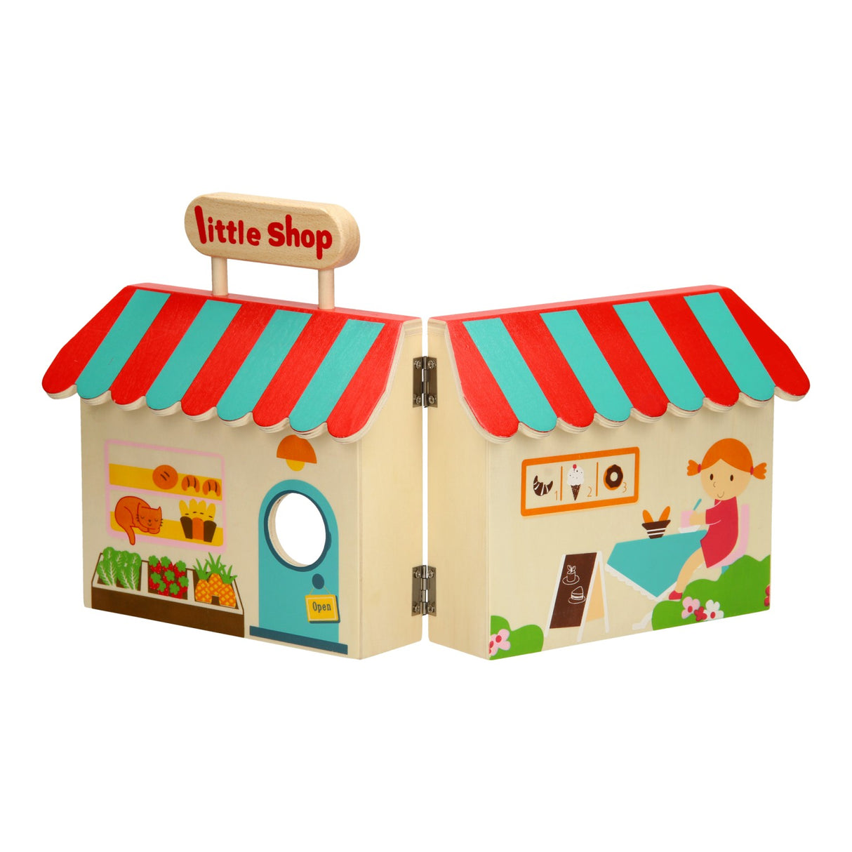 Portable Supermarché Play Set Holz