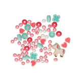 Ensemble de perles licorne en bois