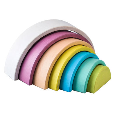 Arc-en-ciel en bois