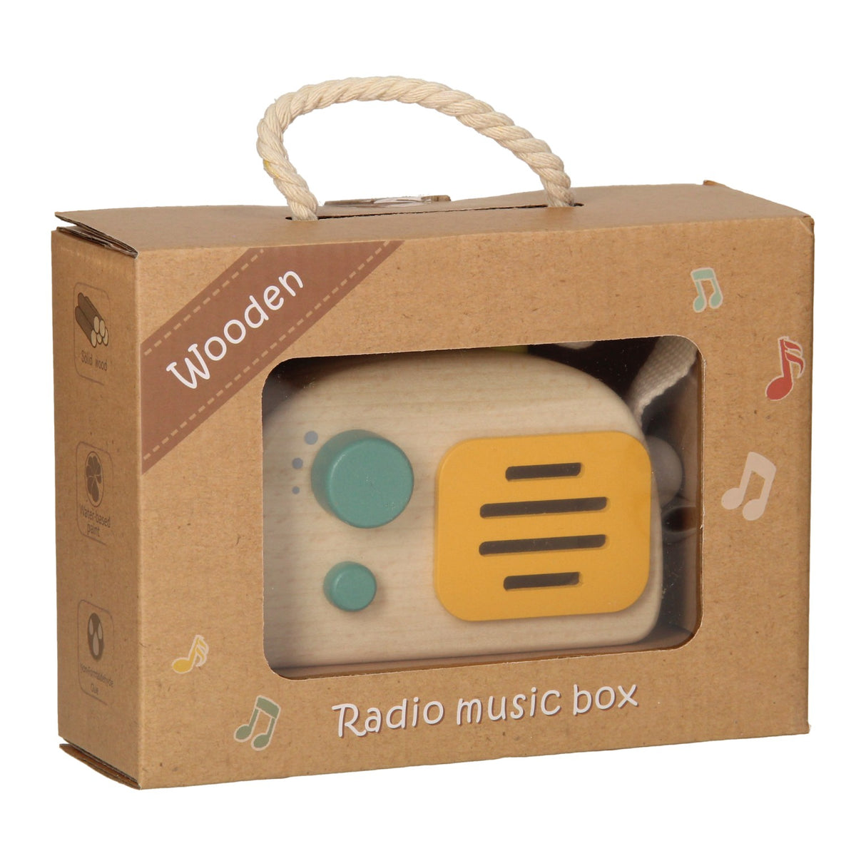 Radio en bois gris